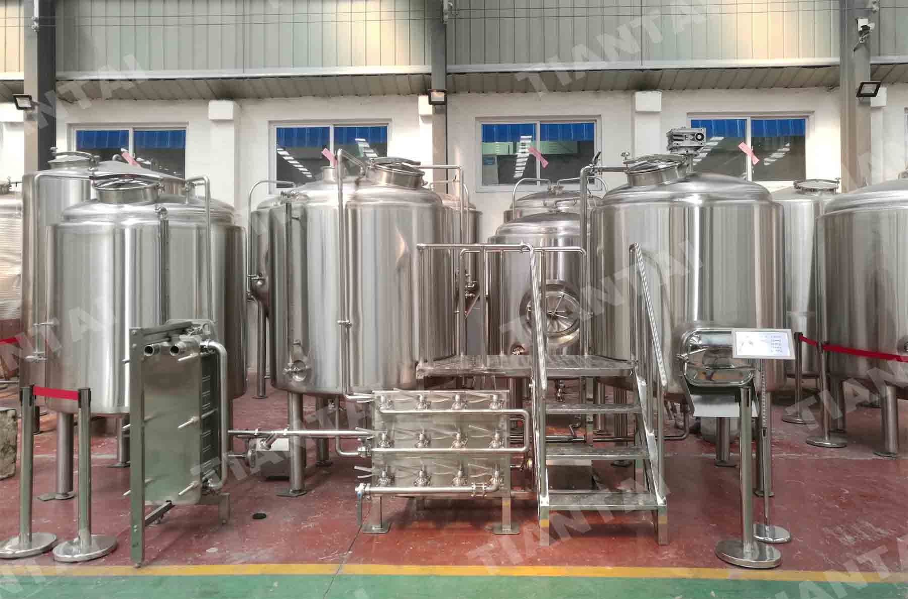 Complete 10BBL stainless steel brewing beer equipment finished production